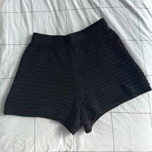 Crochet Shorts - Black